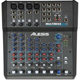 Alesis MultiMix 8 USB FX 8 Channel Mixer with Effects / USB