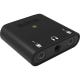 Rode AI-Micro dual-channel USB-C audio interface with two TRS/TRRS microphone inputs and headphone output for mobile recording.